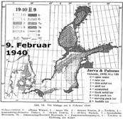 Baltic sea ice 9th February 1940
